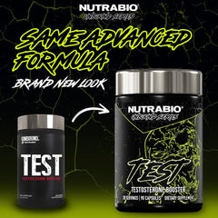 NutraBio Unbound Test label close-up highlighting key ingredients for performance support.