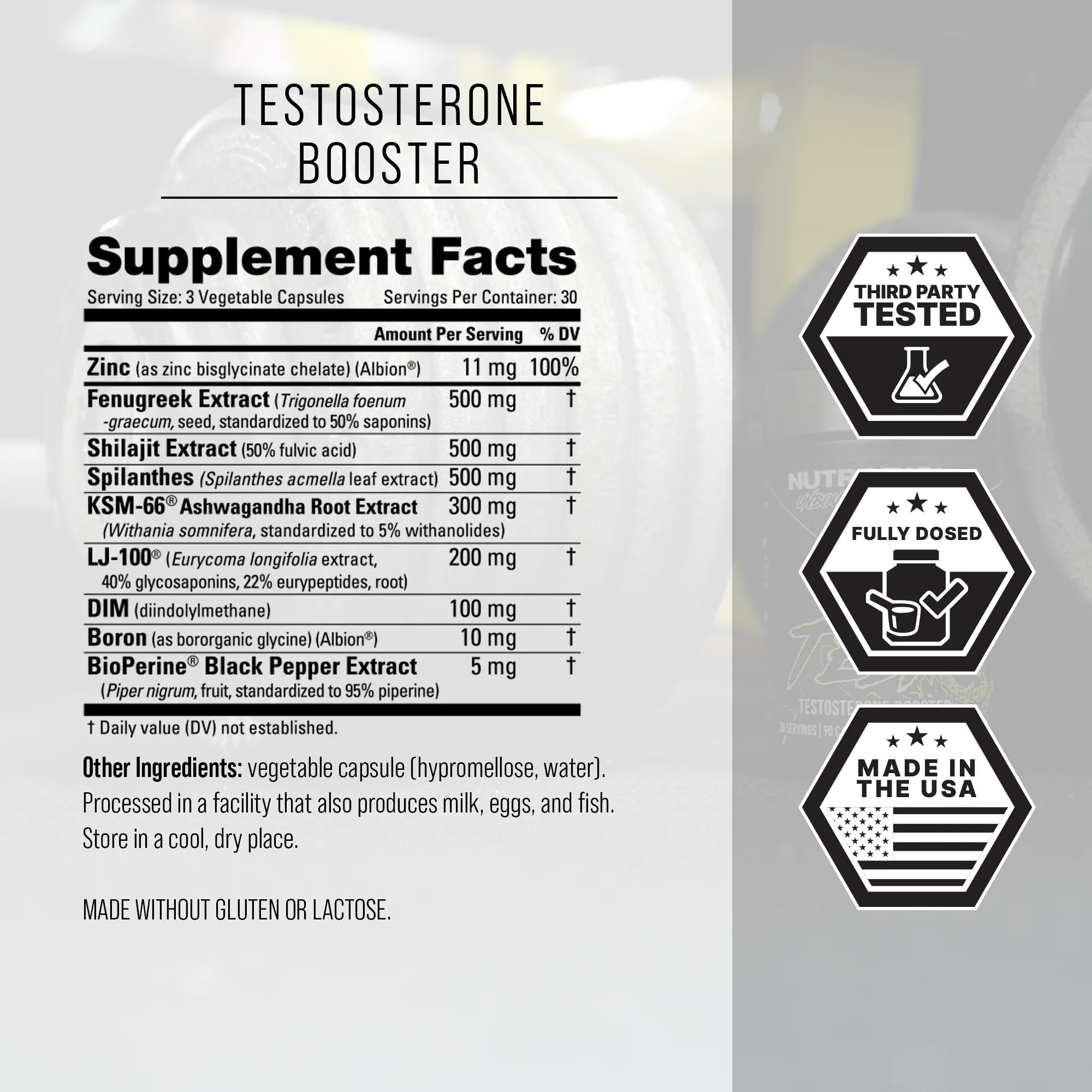 NutraBio Unbound Test dosage panel suggests practical daily intake guidance.