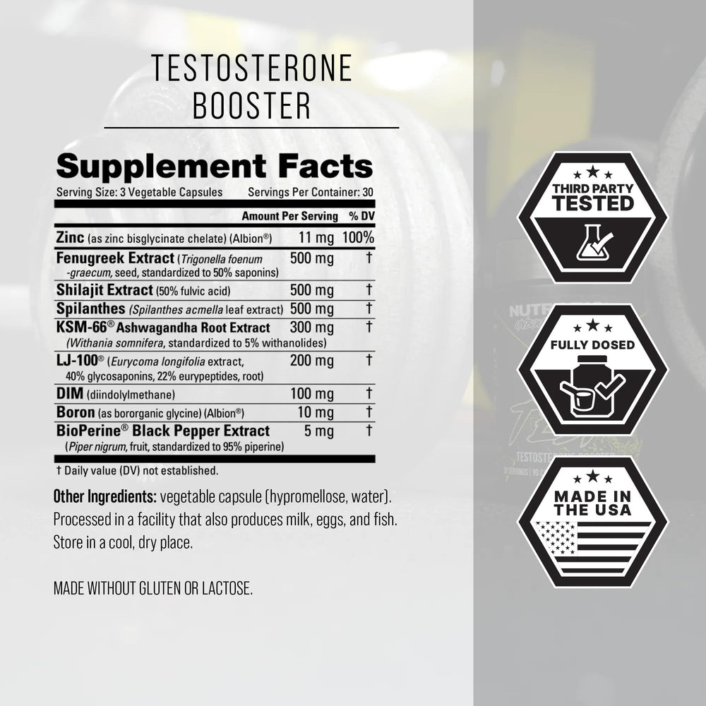 NutraBio Unbound Test dosage panel suggests practical daily intake guidance.