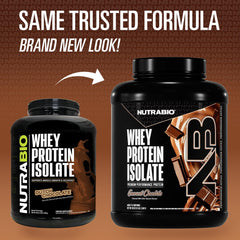 NutraBio whey isolate pour into glass illustrating smooth mix