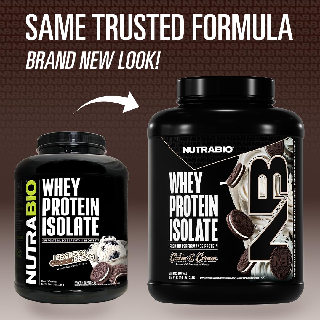 NutraBio whey isolate pour shot shows quick, smooth mixing for post-workout shakes.