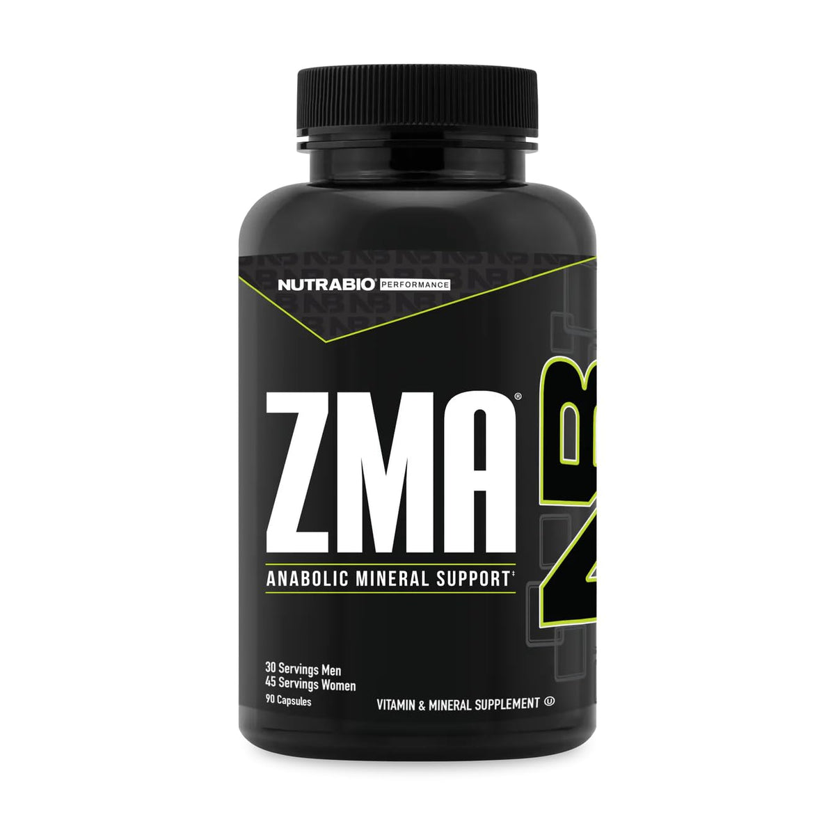 NutraBio ZMA tablet close-up for post-workout recovery support