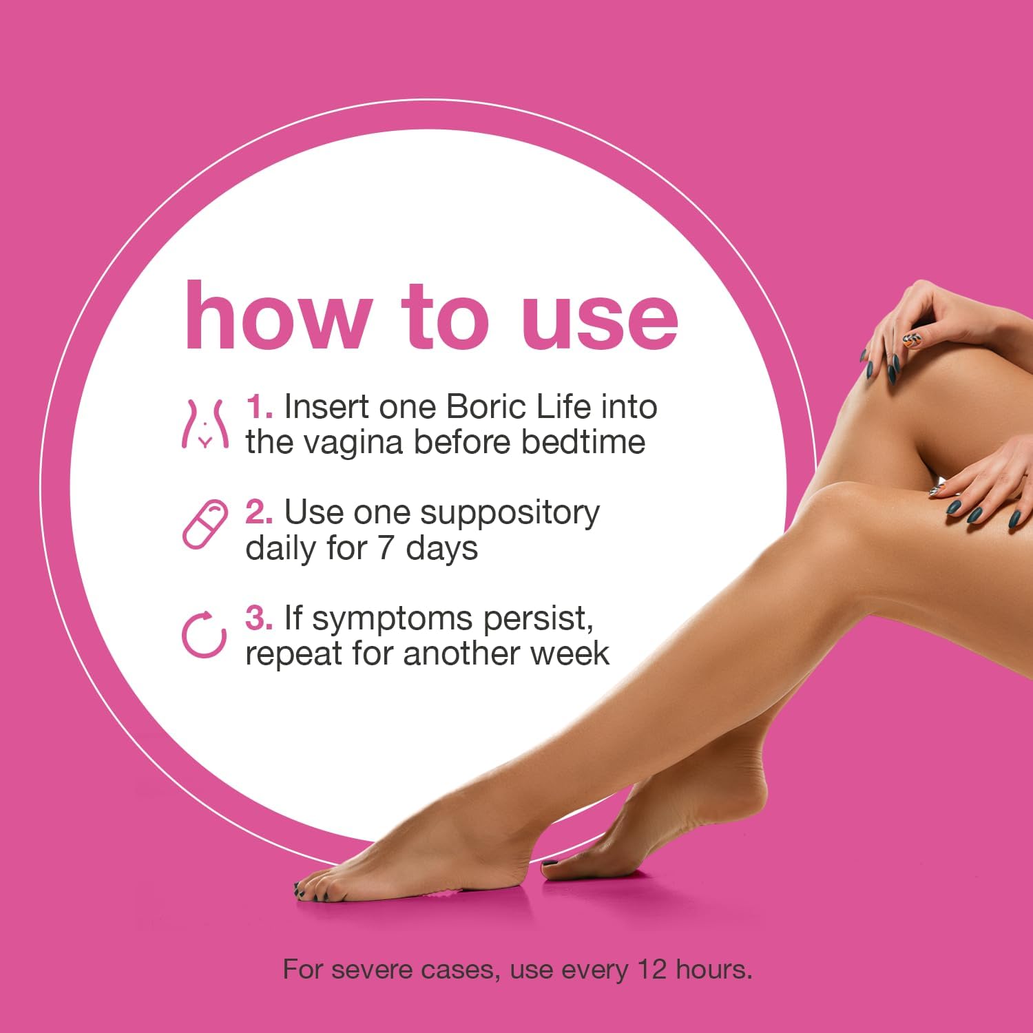 NutraBlast Boric Acid Suppositories individual packaging emphasizes purity and daily routine.