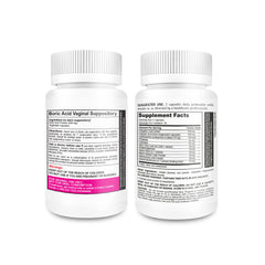 NutraBlast feminine balance complex capsules bottle emphasizing daily balance support