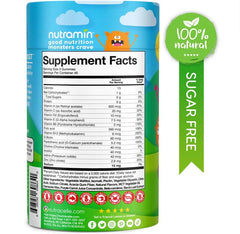 Nutracelle Nutramin strawberry gummies close-up with natural flavor kids enjoy