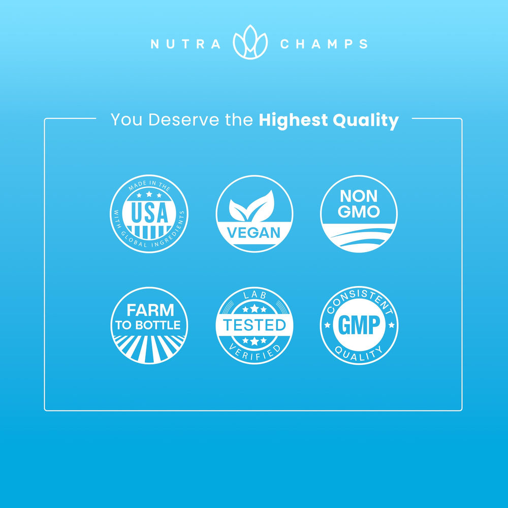NutraChamps antioxidant fruit and veggie blend emphasizing colorful ingredients