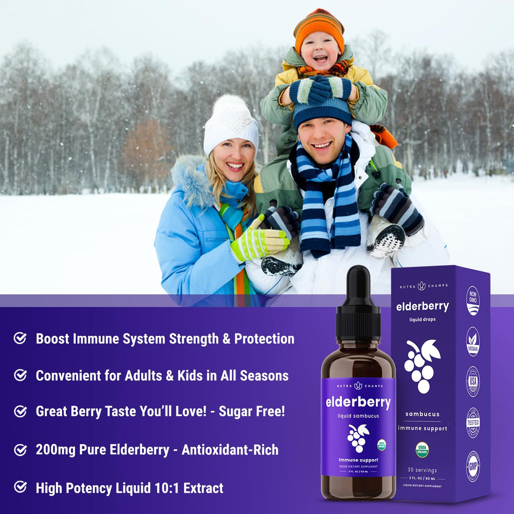 NutraChamps berry-flavored drops offer a refreshing taste for daily use