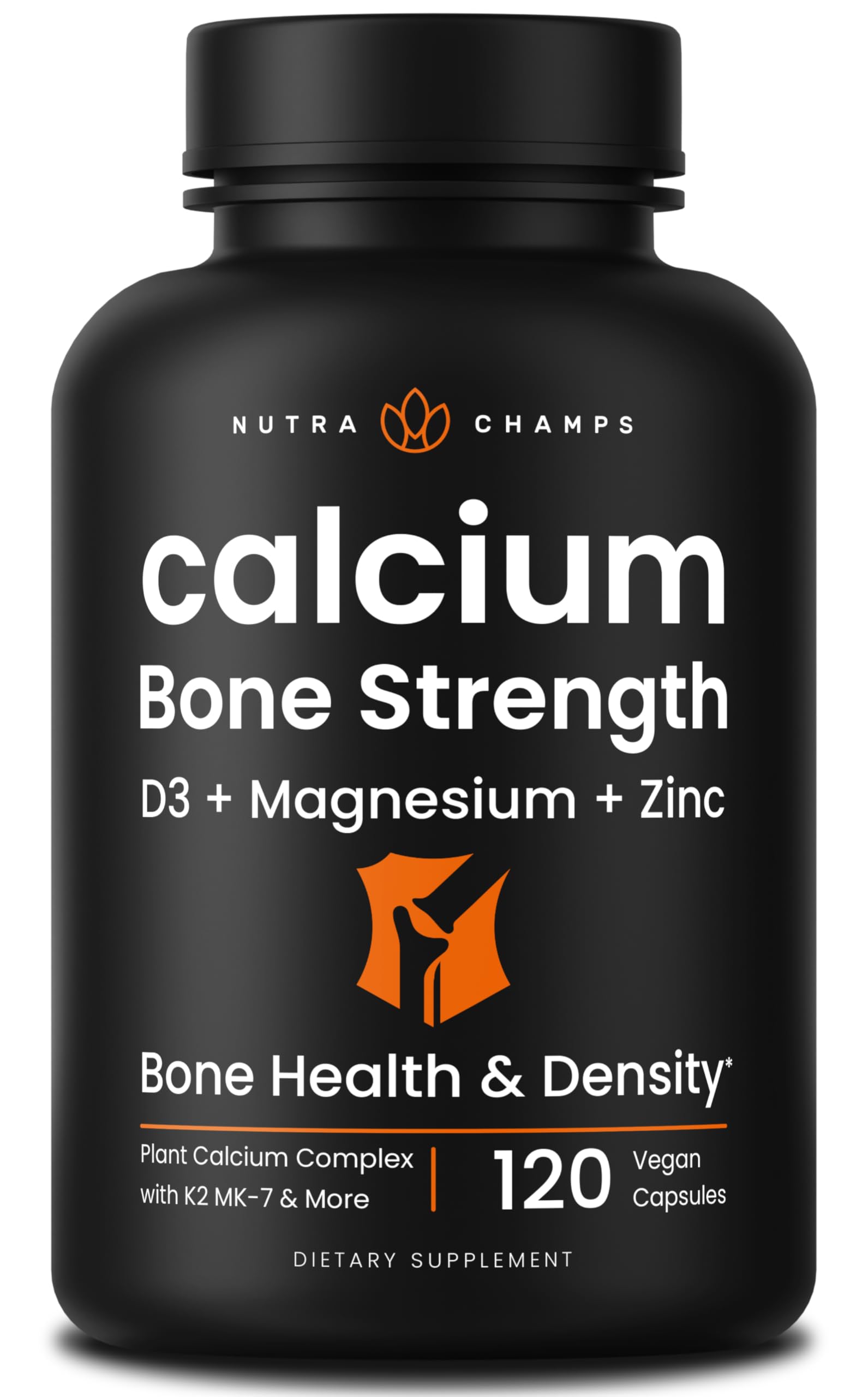 NutraChamps Calcium Supplement for Bone Strength – Plant Calcium Citra ...