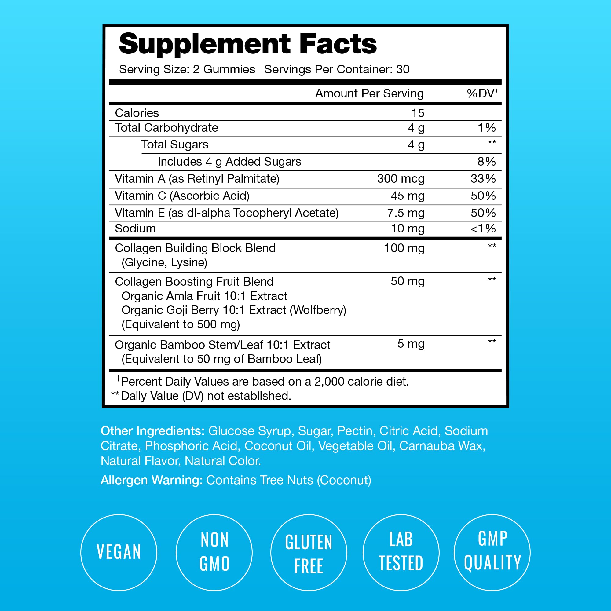 NutraChamps collagen gummies peach closeup showing tasty vegan chew.
