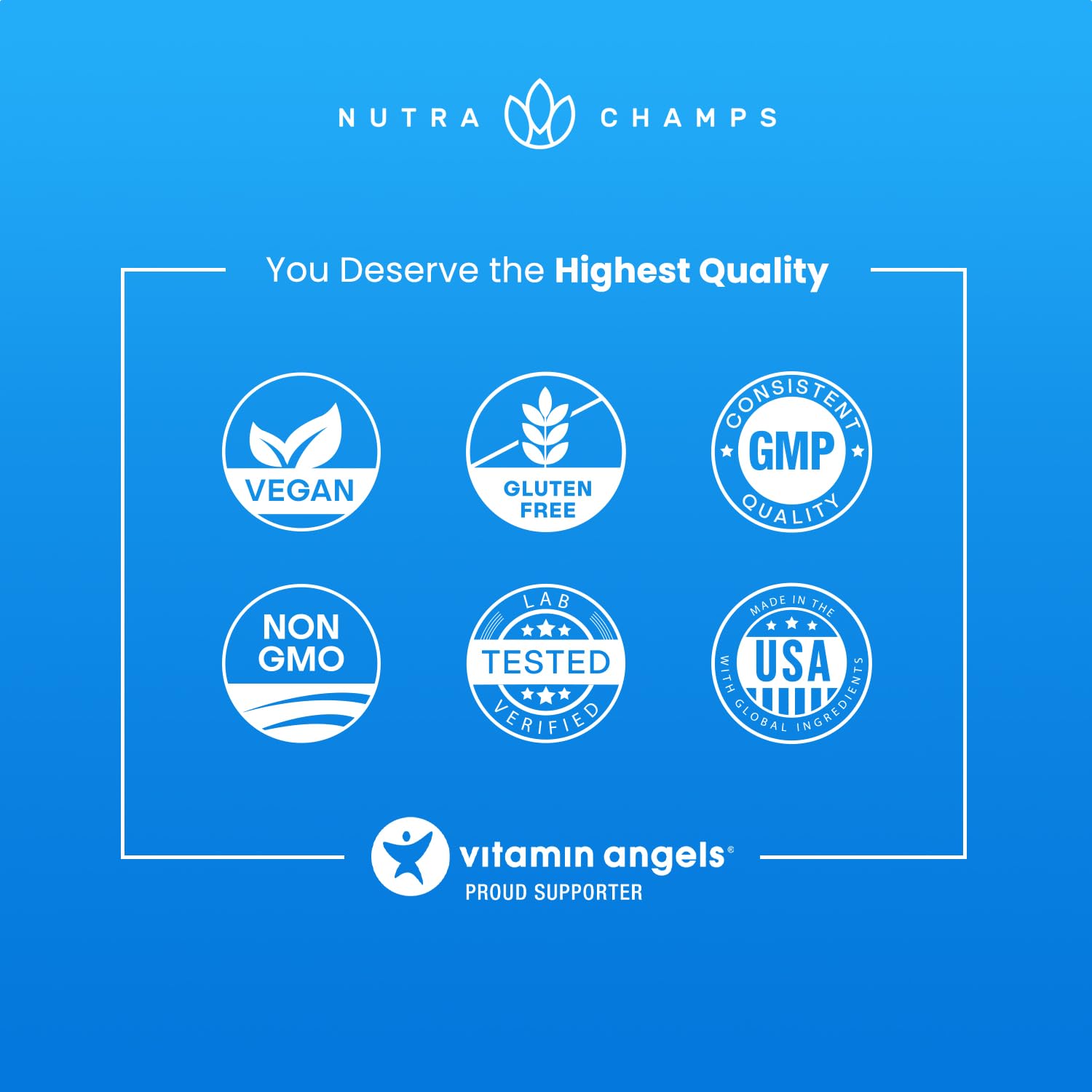 NutraChamps daily-use scene tablet next to healthy breakfast for energy support.