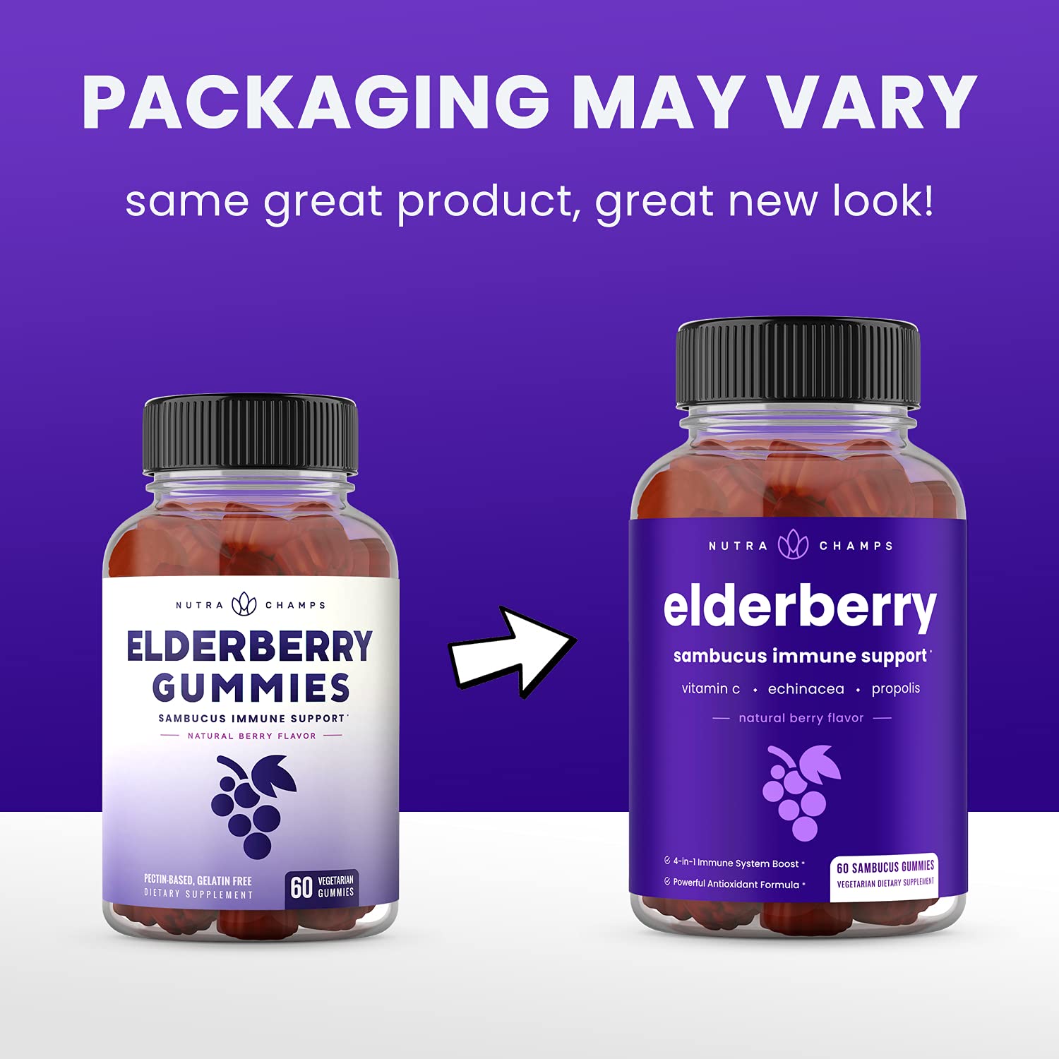NutraChamps Elderberry Gummies kid-friendly bottle for daily family wellness