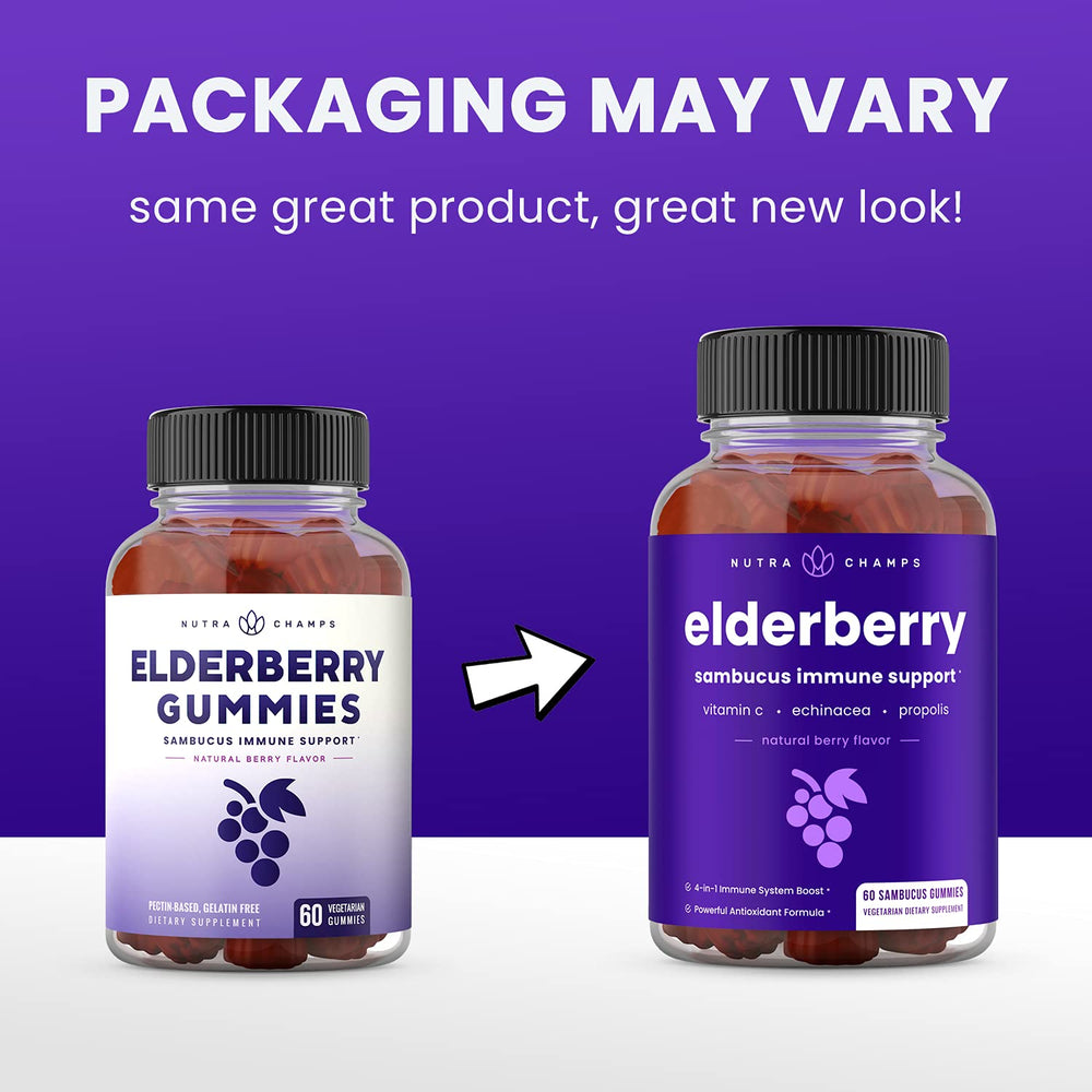 NutraChamps Elderberry Gummies kid-friendly bottle for daily family wellness
