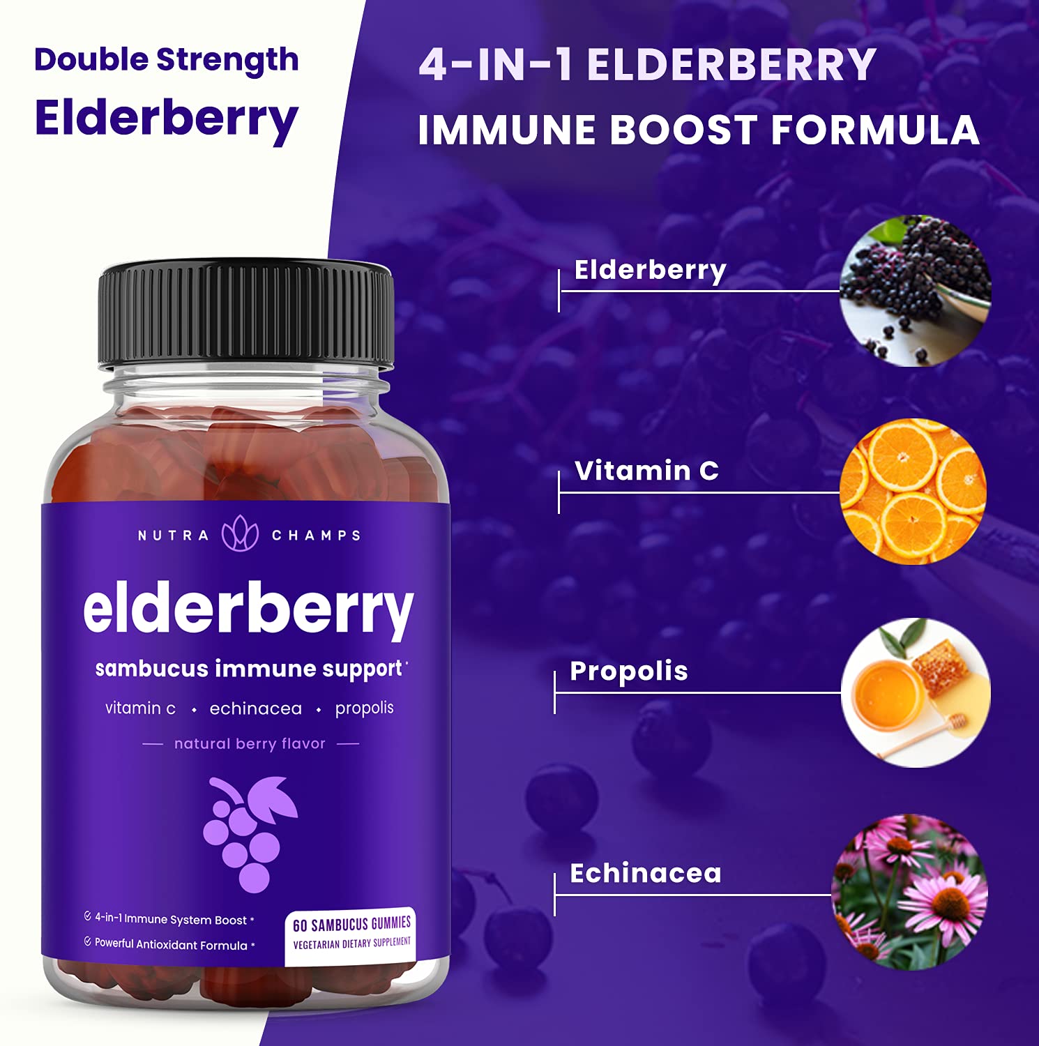 NutraChamps Elderberry Gummies two-pack box for ongoing supply at home or travel