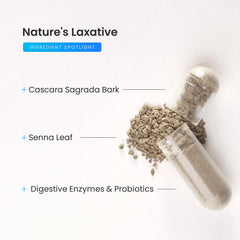 NutraChamps herbal cleansing blend featuring senna and cascara for cleansing