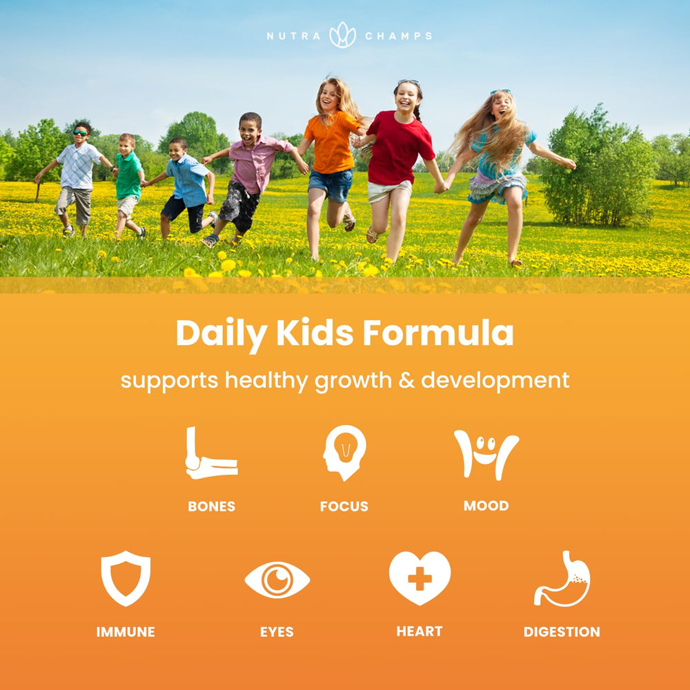 Close-up of gummies highlights fruit flavors ideal for a kid-friendly daily routine.