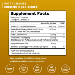 NutraChamps Korean Red Panax Ginseng capsules boost immune support