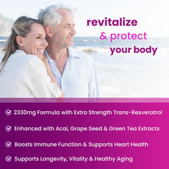 NutraChamps Resveratrol capsules closeup highlights high-potency trans-resveratrol for immune support.
