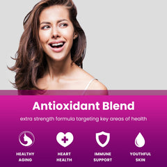 NutraChamps Resveratrol with grape seed extract highlights the antioxidant blend.