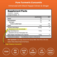 NutraChamps turmeric ginger gummies bottle for easy, tasty daily support.