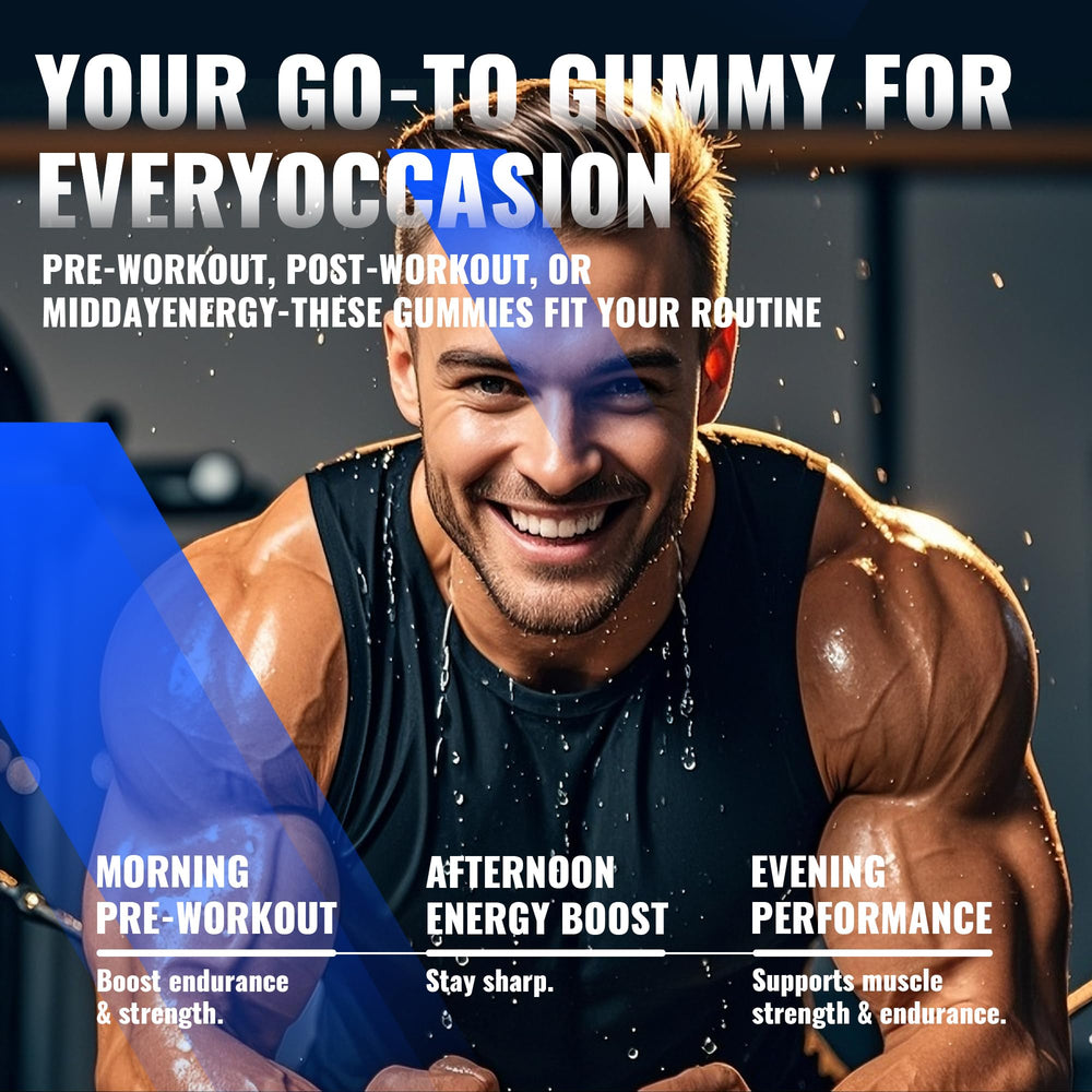 NUTRAGOGO Creatine Monohydrate Gummies Packaging Label indicating GMP manufacturing.