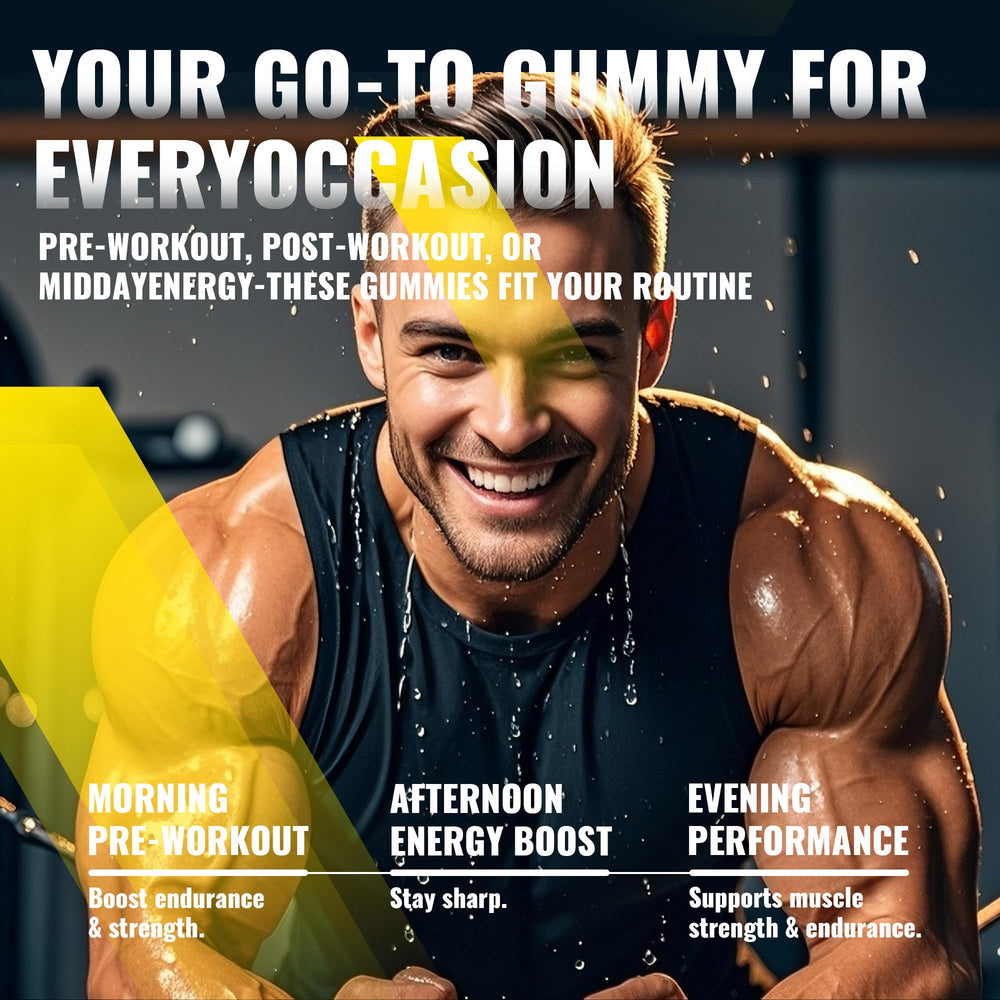 NUTRAGOGO gummies pineapple-flavor pack shown for gym bag use.