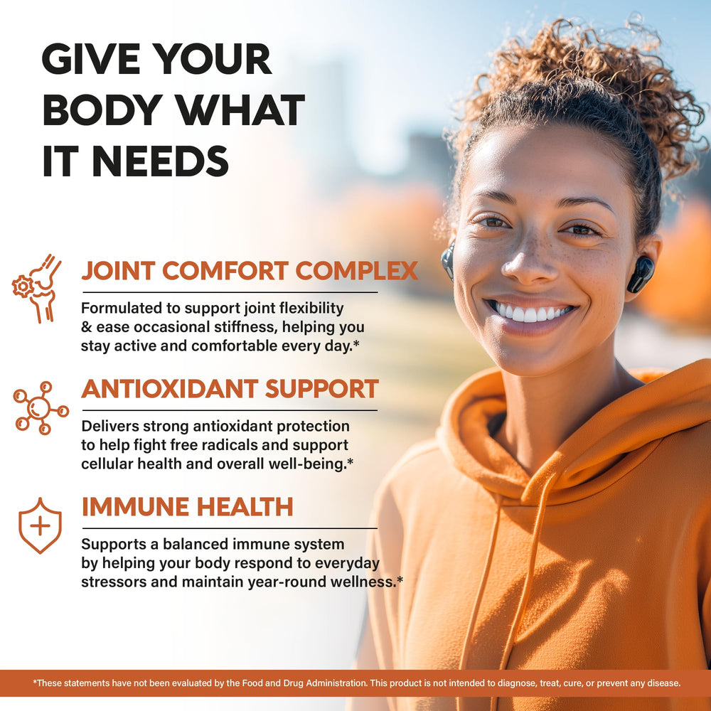 NUTRAHARMONY 2365mg formula capsules highlighting extra strength blend for daily support.