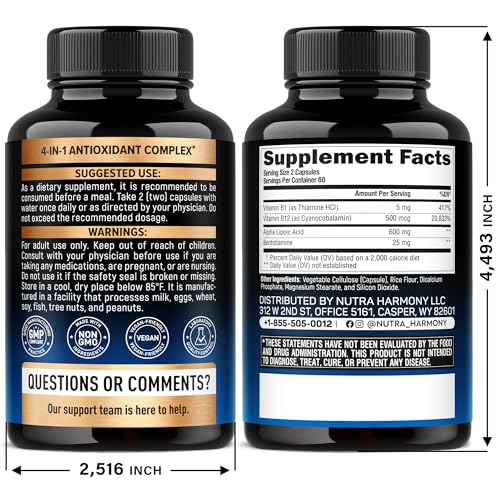 Closeup of NUTRAHARMONY ALA capsules for daily metabolism and energy