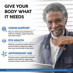 NutraHarmony AREDS2 formula pack displays a 15-in-1 eye health blend.