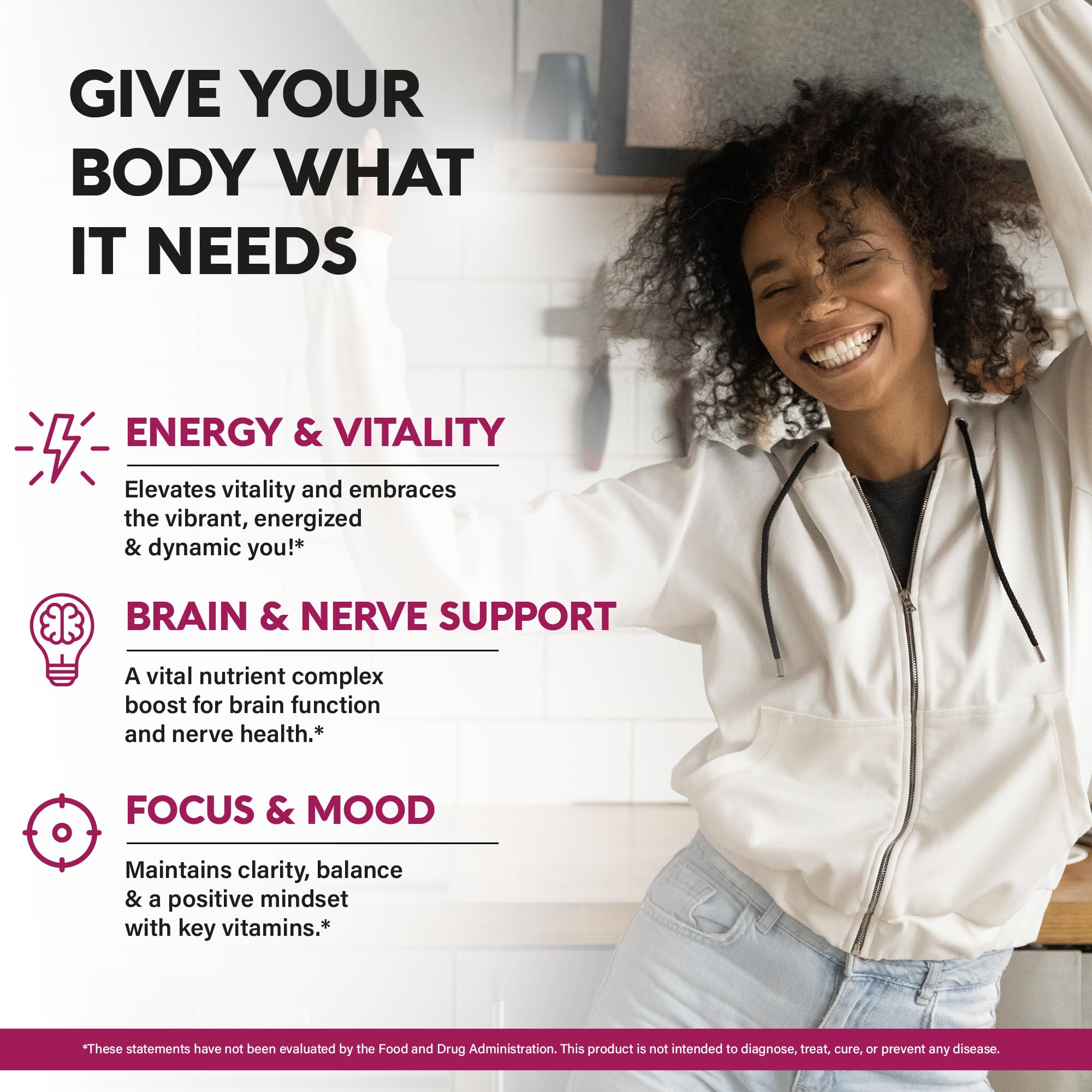 NutraHarmony B Complex Drops dropper in action for easy sublingual use.