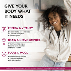 NutraHarmony B Complex Drops dropper in action for easy sublingual use.