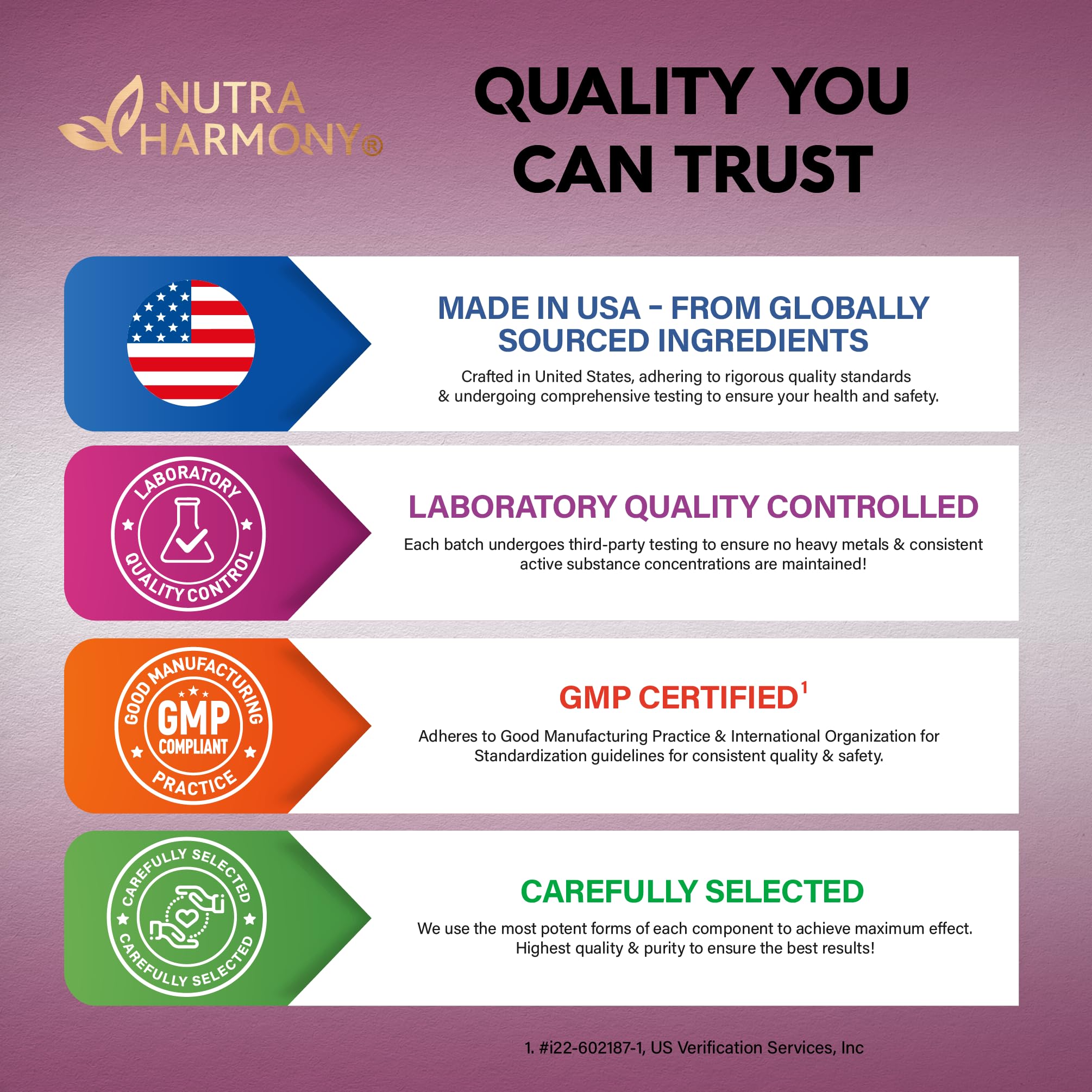 NutraHarmony Beet Root 5-in-1 label shows Made in USA quality.