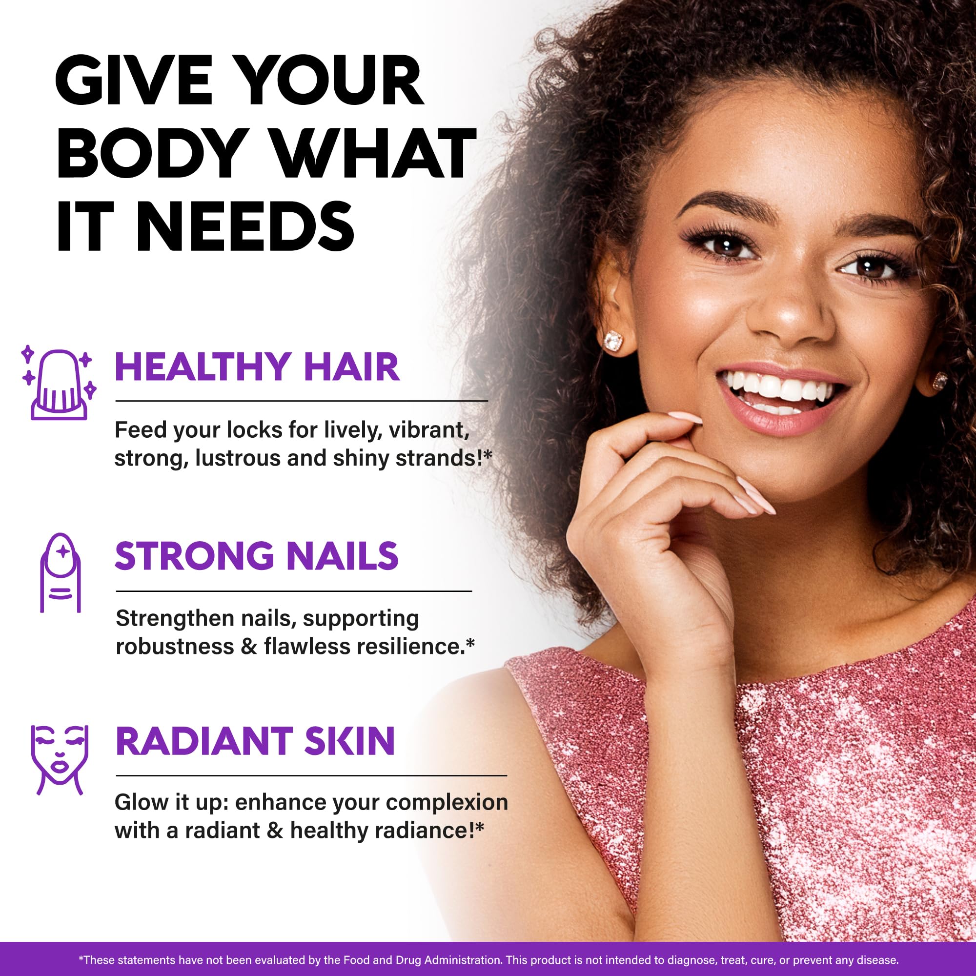 NUTRAHARMONY Biotin Collagen berry gummies showing sugar-free formulation.