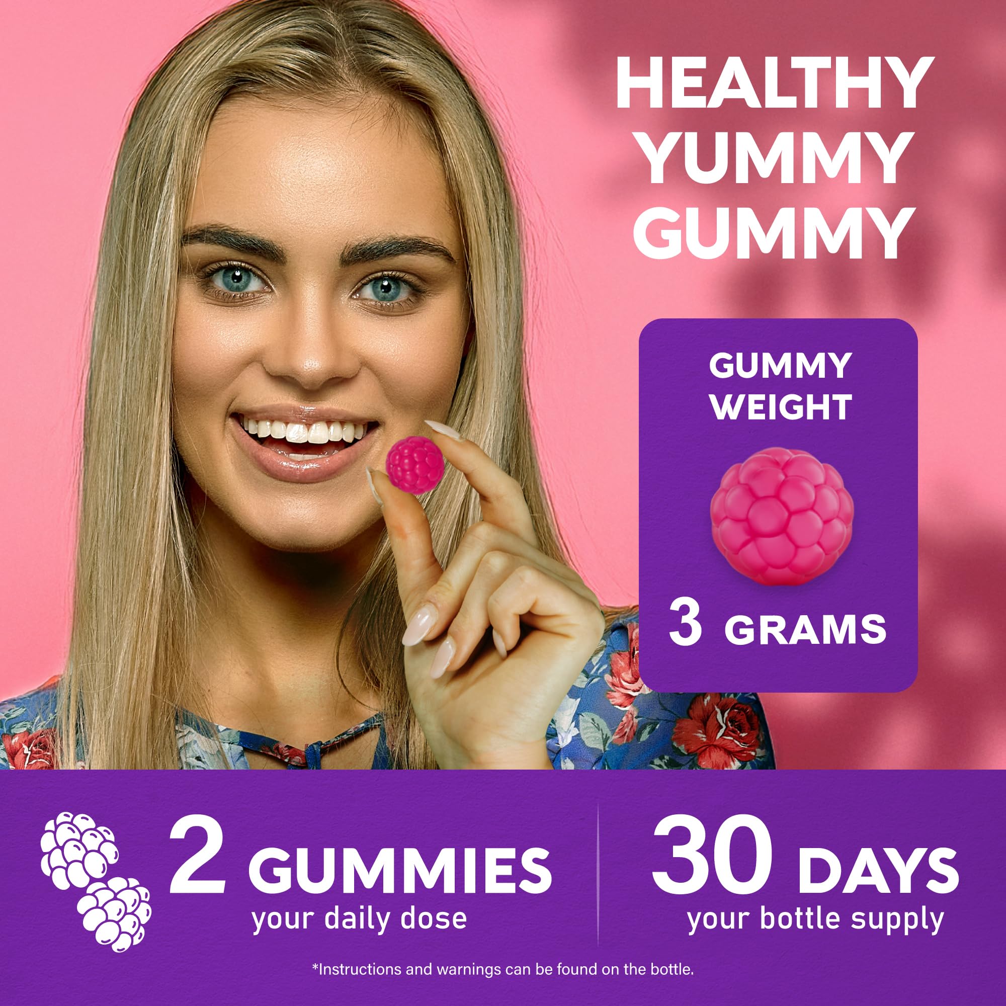 NUTRAHARMONY Biotin Collagen gummies daily use reminder for routine beauty