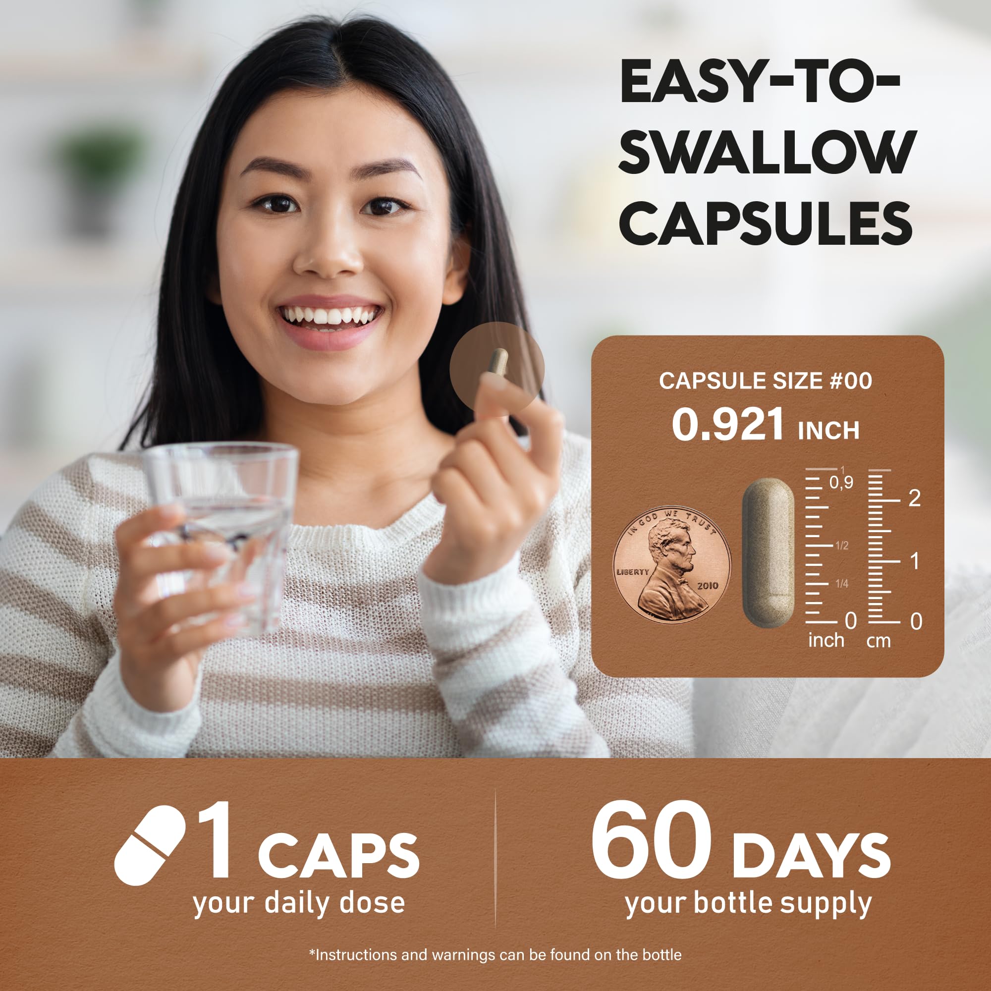 NUTRAHARMONY Cinnamon capsules on a kitchen counter for everyday use.