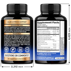 NutraHarmony cortisol supplement capsules-closeup highlighting convenient daily dosing