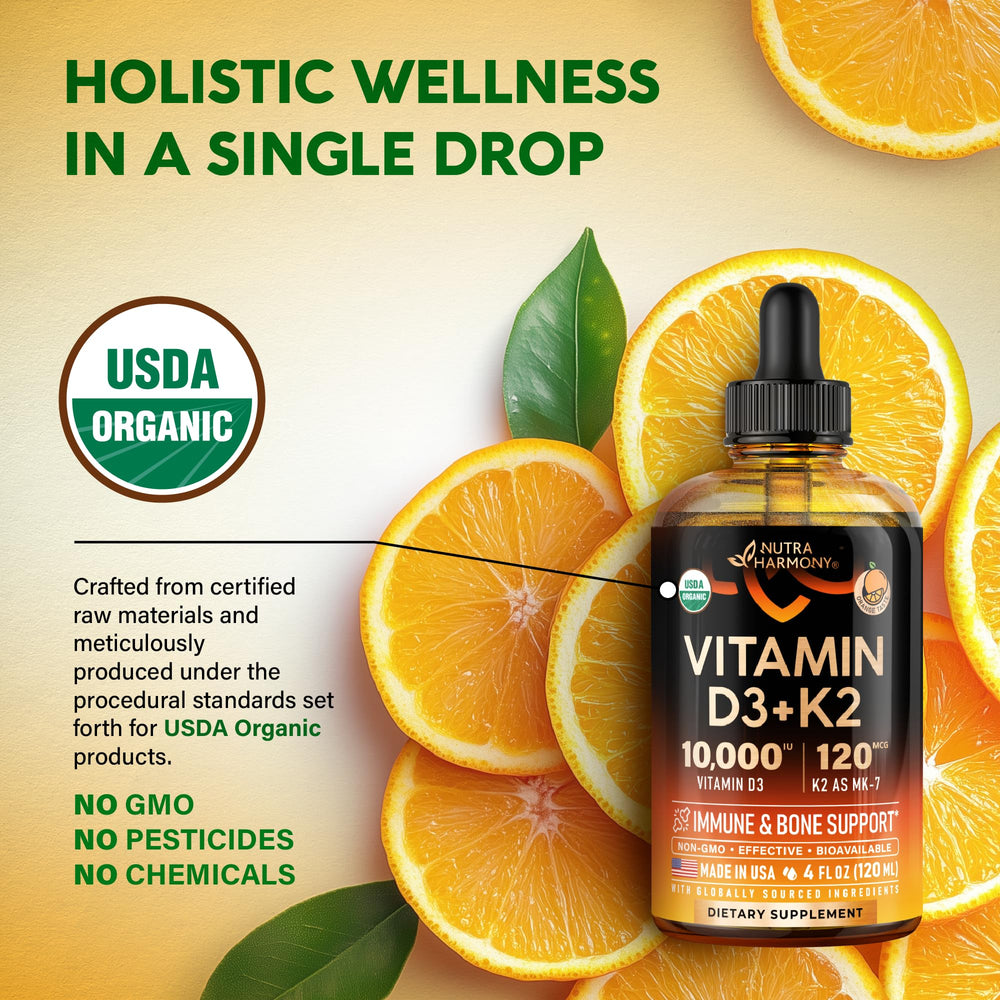 NUTRAHARMONY drops with measuring dropper enable precise daily dosing.