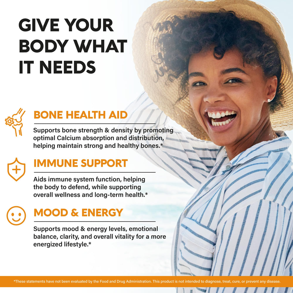 NUTRAHARMONY label showing MK-7 and D3 dosage information