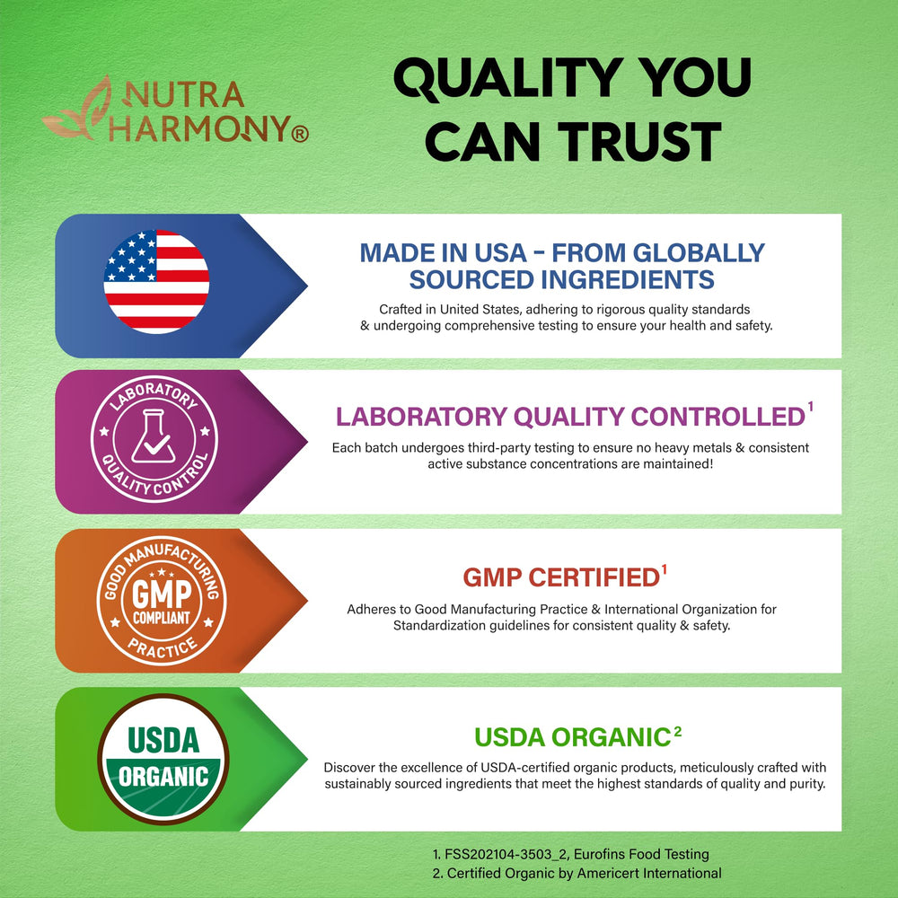 Eco-friendly NUTRAHARMONY packaging presentation