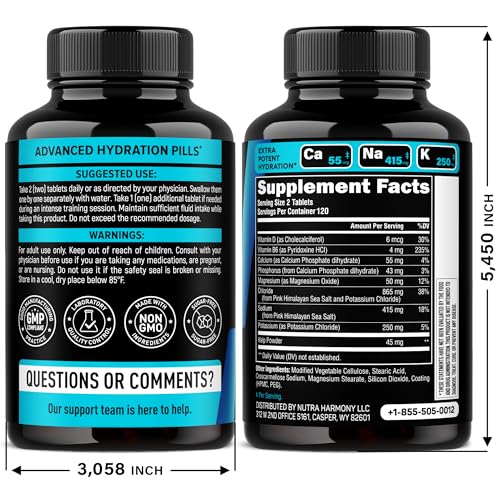 Close-up of NutraHarmony electrolytes tablets ready for rapid hydration