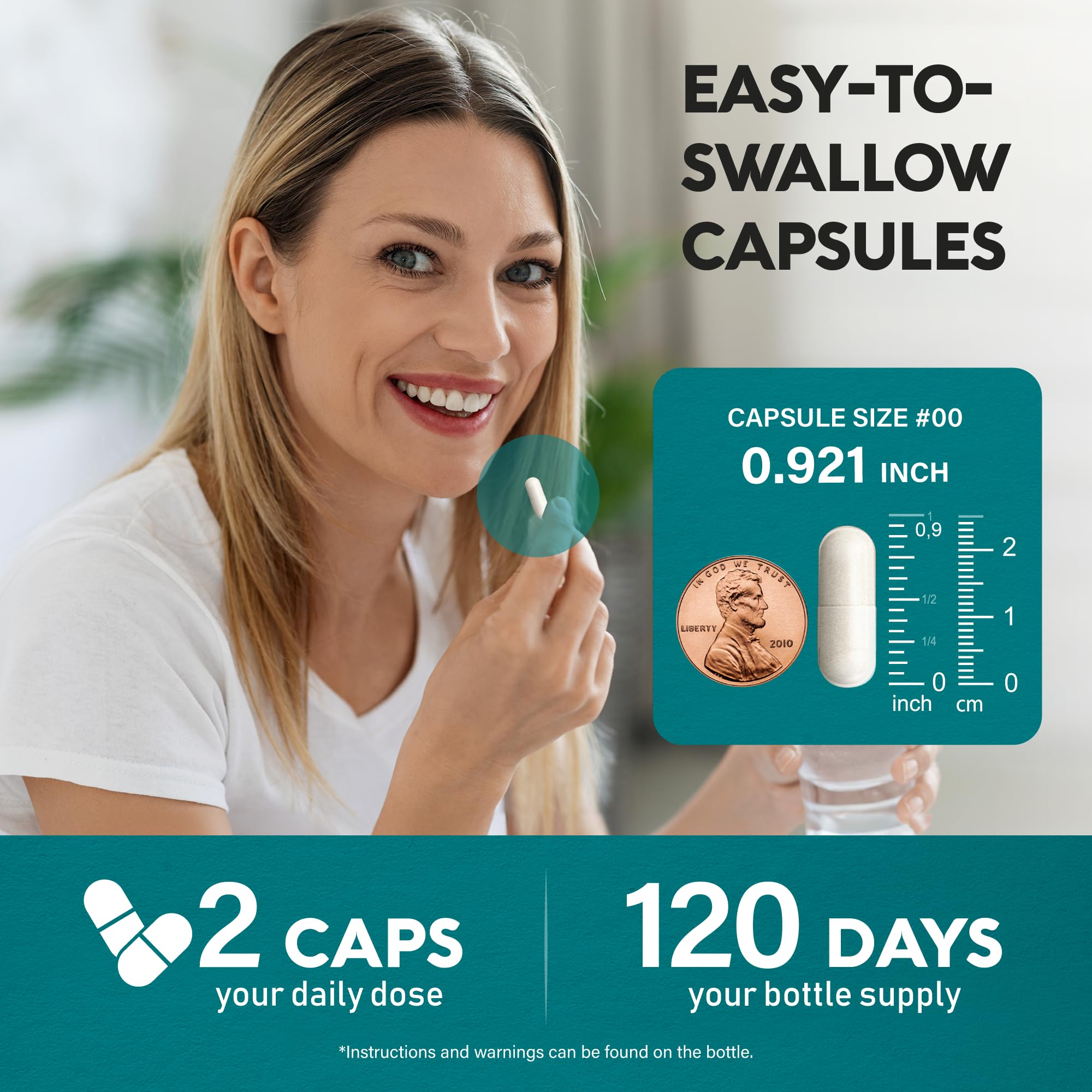 NUTRAHARMONY GABA L-Theanine made in USA seal and compliance.