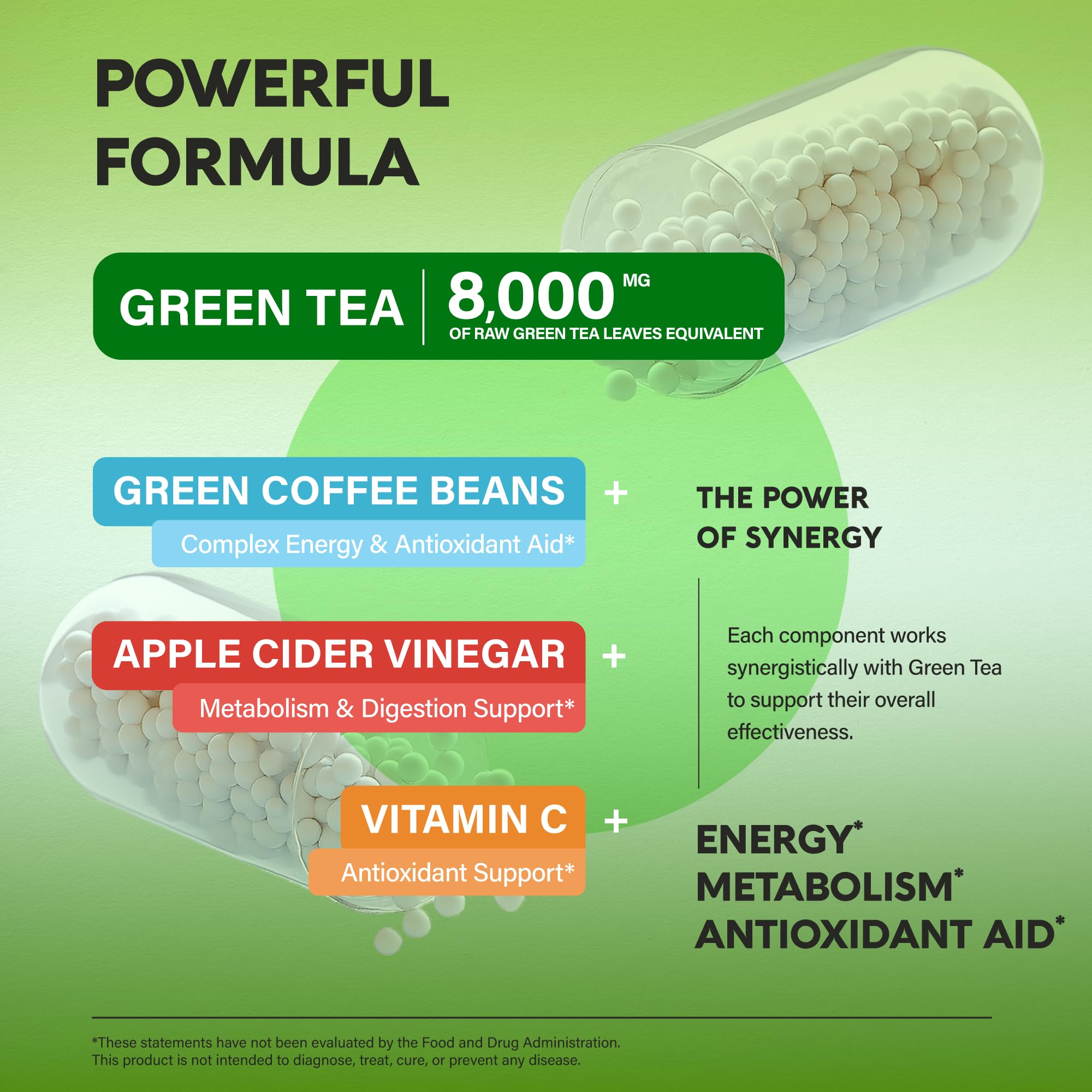 NutraHarmony green coffee beans as part of the blend for energy