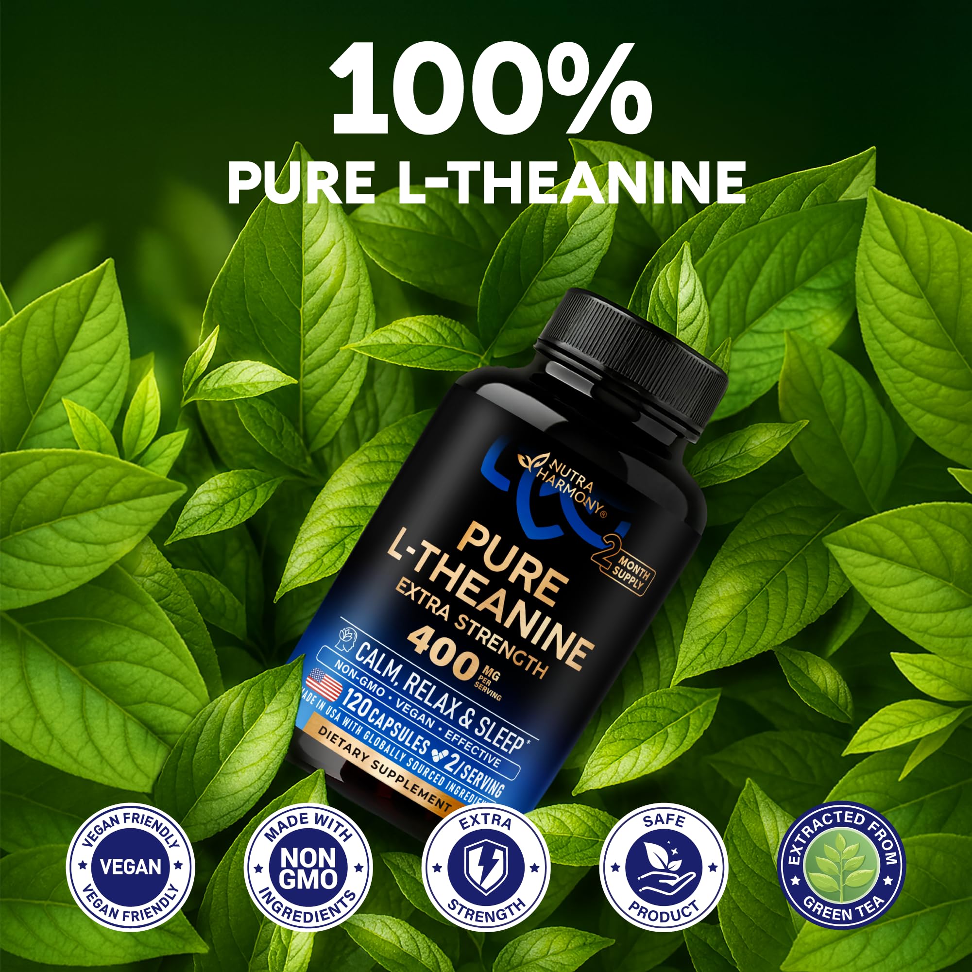 NUTRAHARMONY vegan gluten-free pack illustrates an allergy-friendly wellness option.