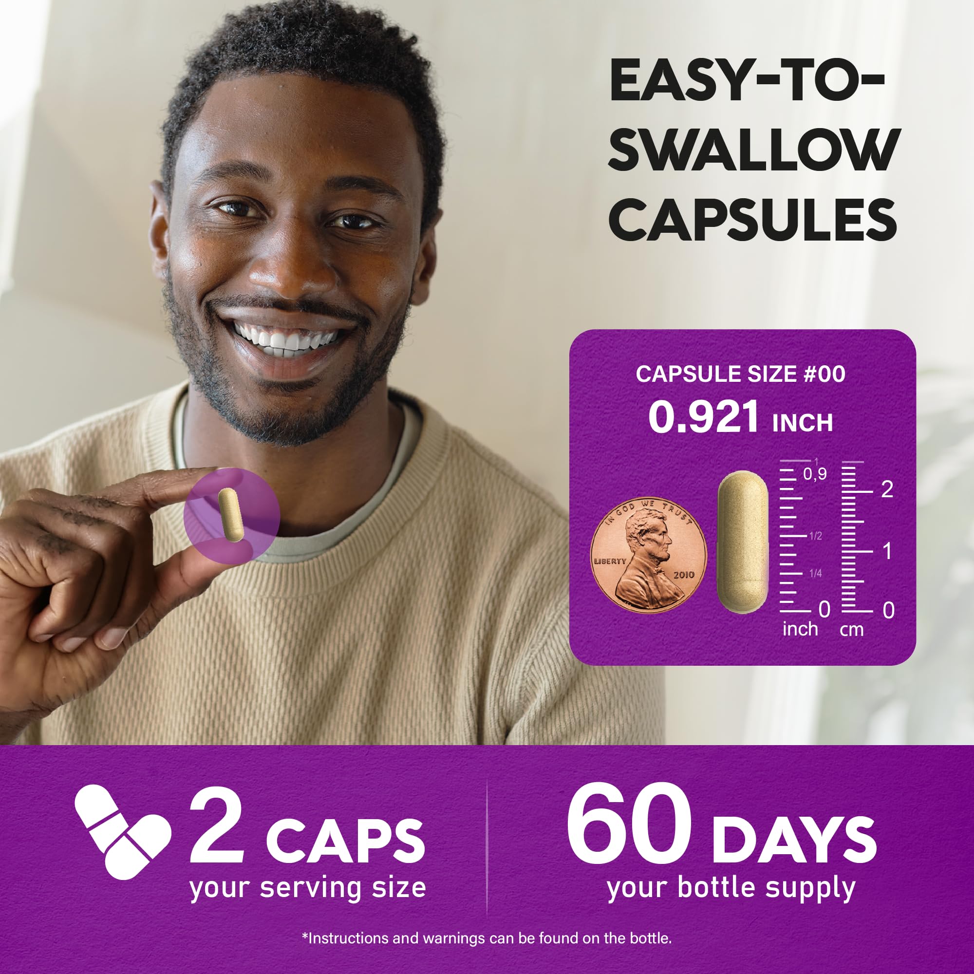 NUTRAHARMONY lab tested seal and USA made badge on the bottle.