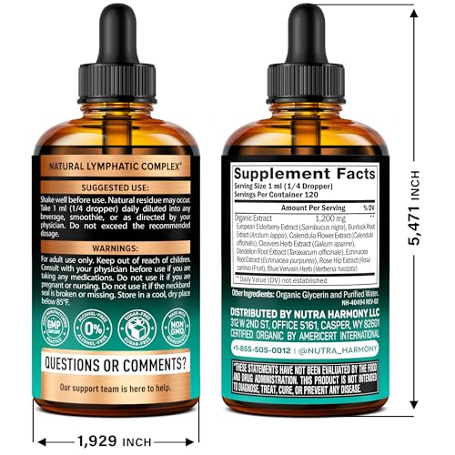 NUTRAHARMONY Lymphatic Drops dosing dropper enables easy daily use for detox support