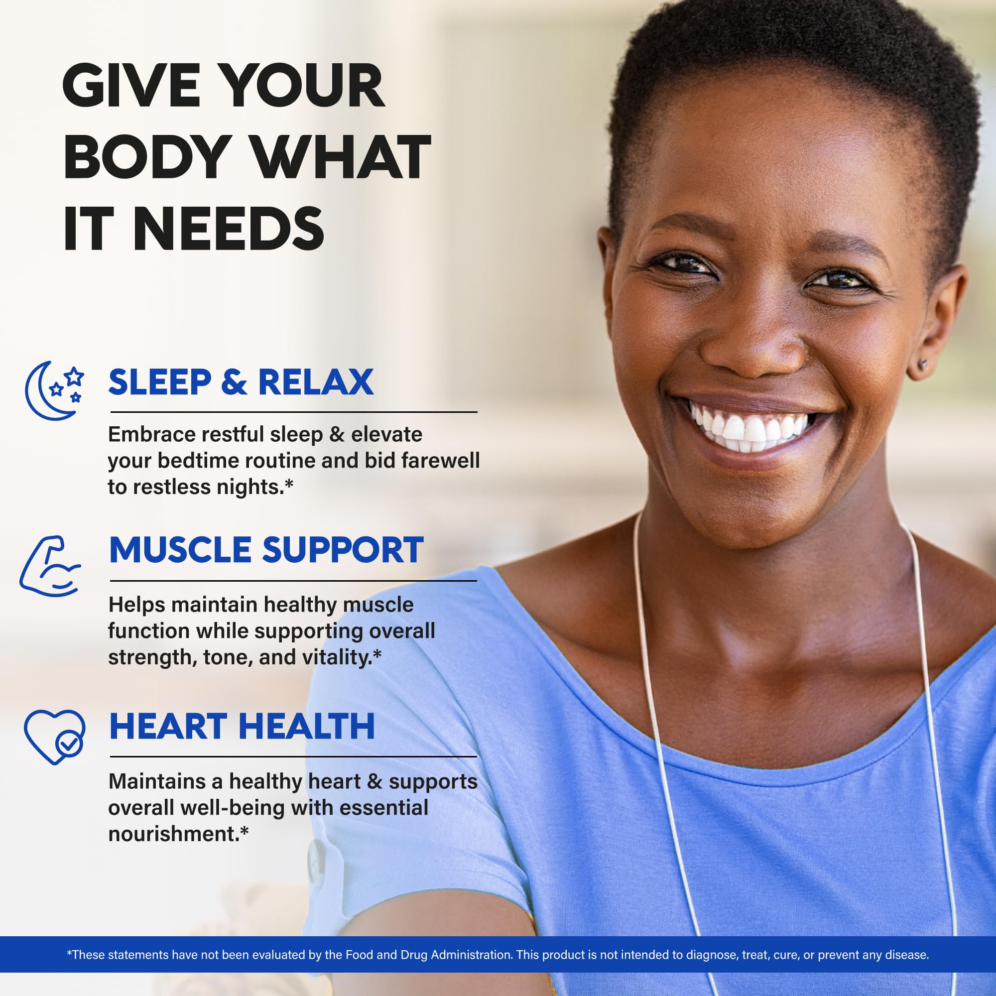 Label emphasizes Made in USA and non-GMO credentials for NUTRAHARMONY Magnesium Citrate.