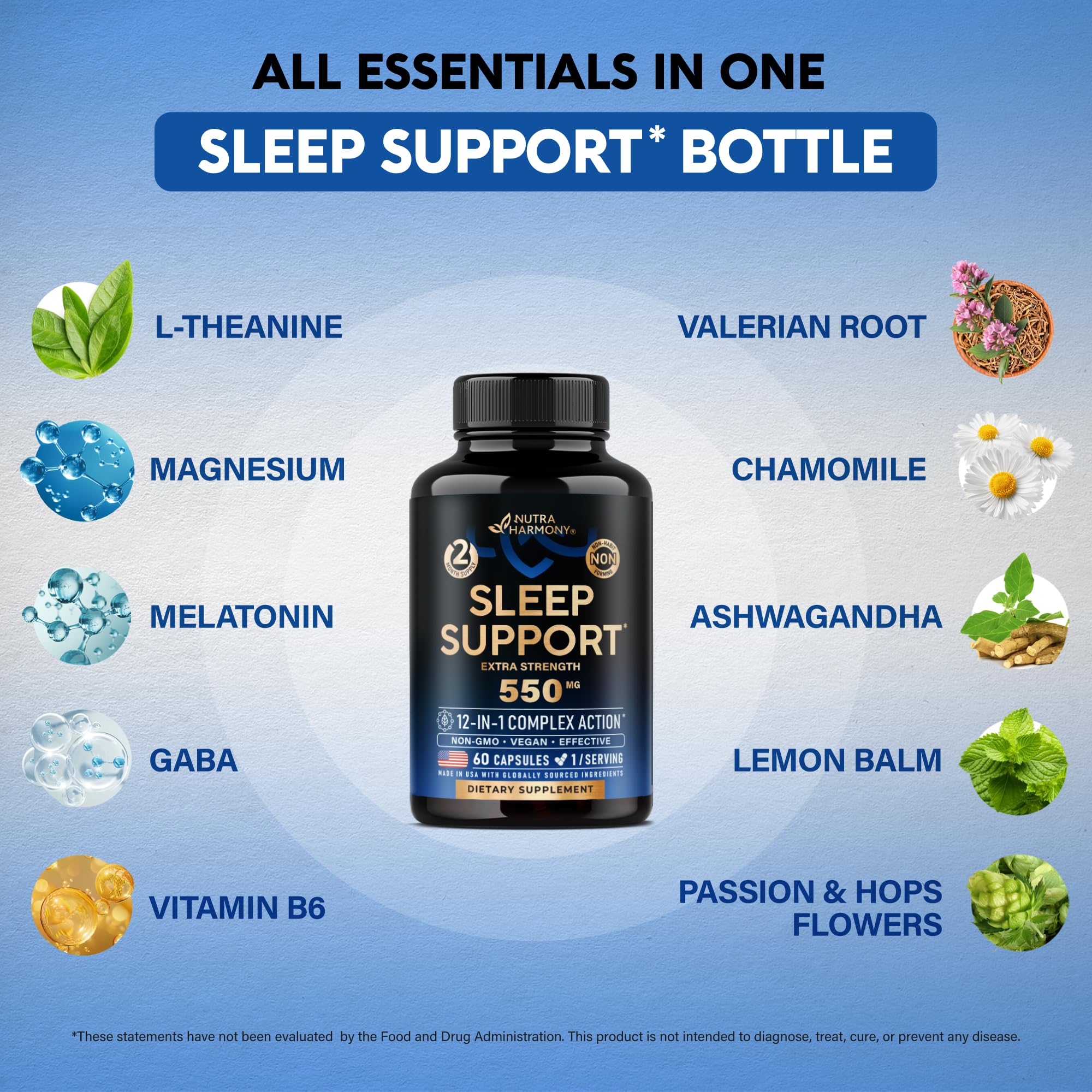 NutraHarmony magnesium aiding restful sleep and recovery