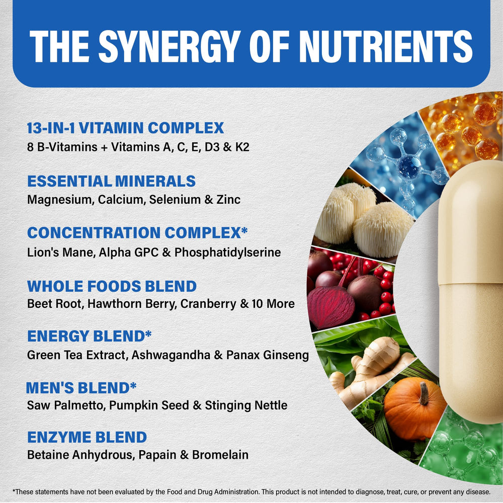 NUTRAHARMONY bottle reveals whole-food blend with greens and berries for natural nourishment