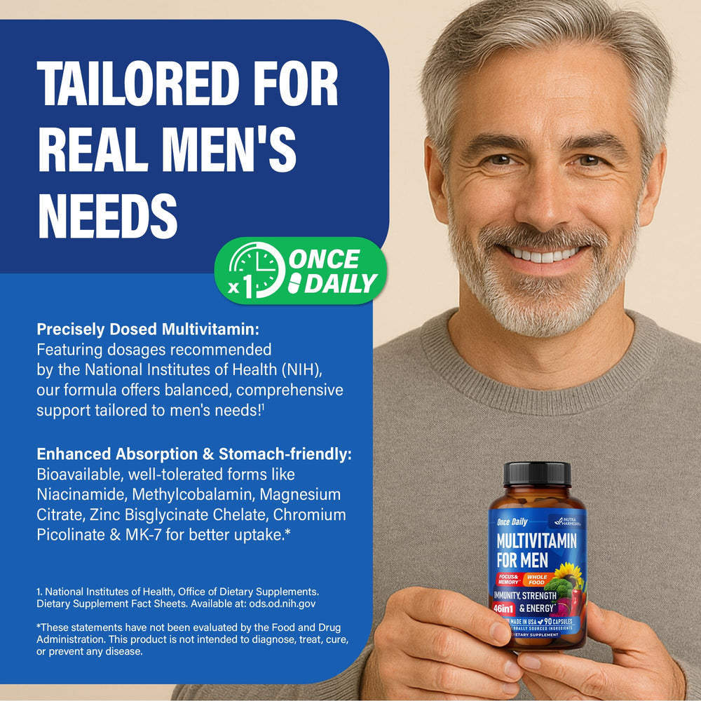 USA-made label on NUTRAHARMONY packaging signals trusted quality