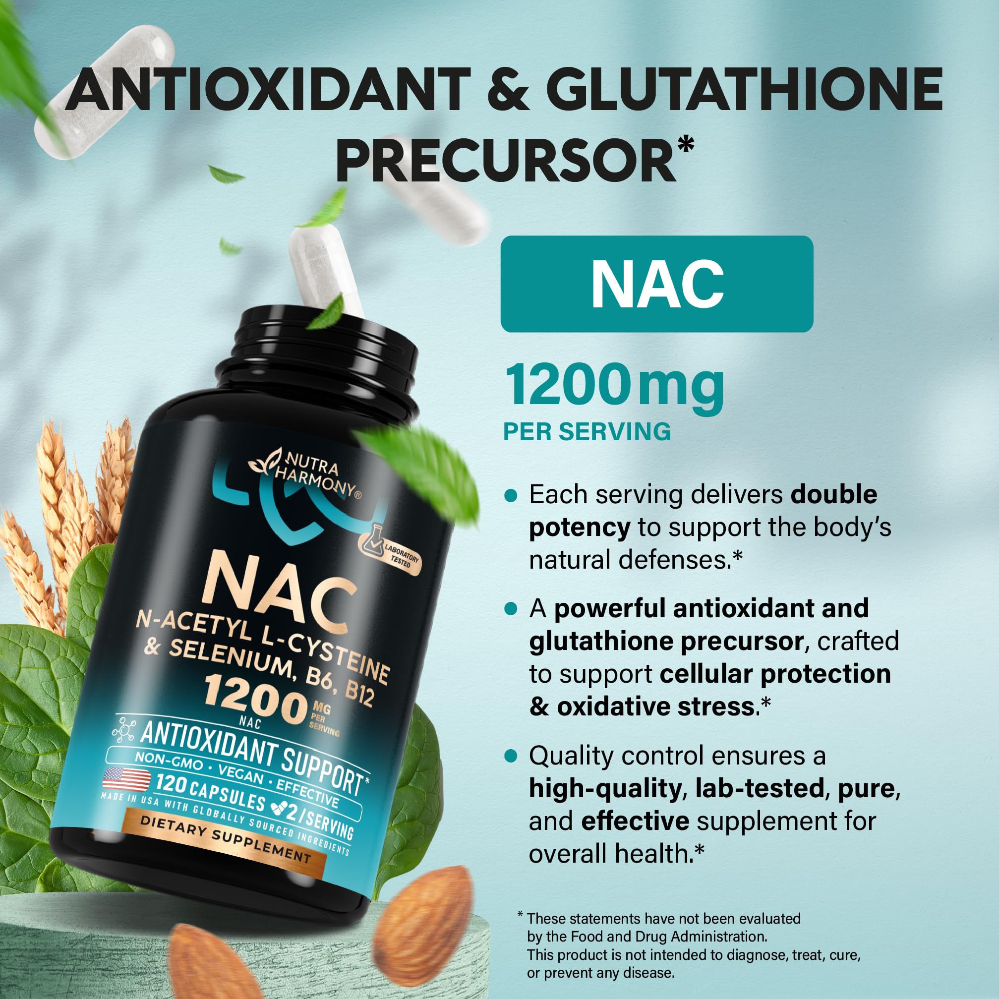 NutraHarmony NAC serving pack ready for routine use