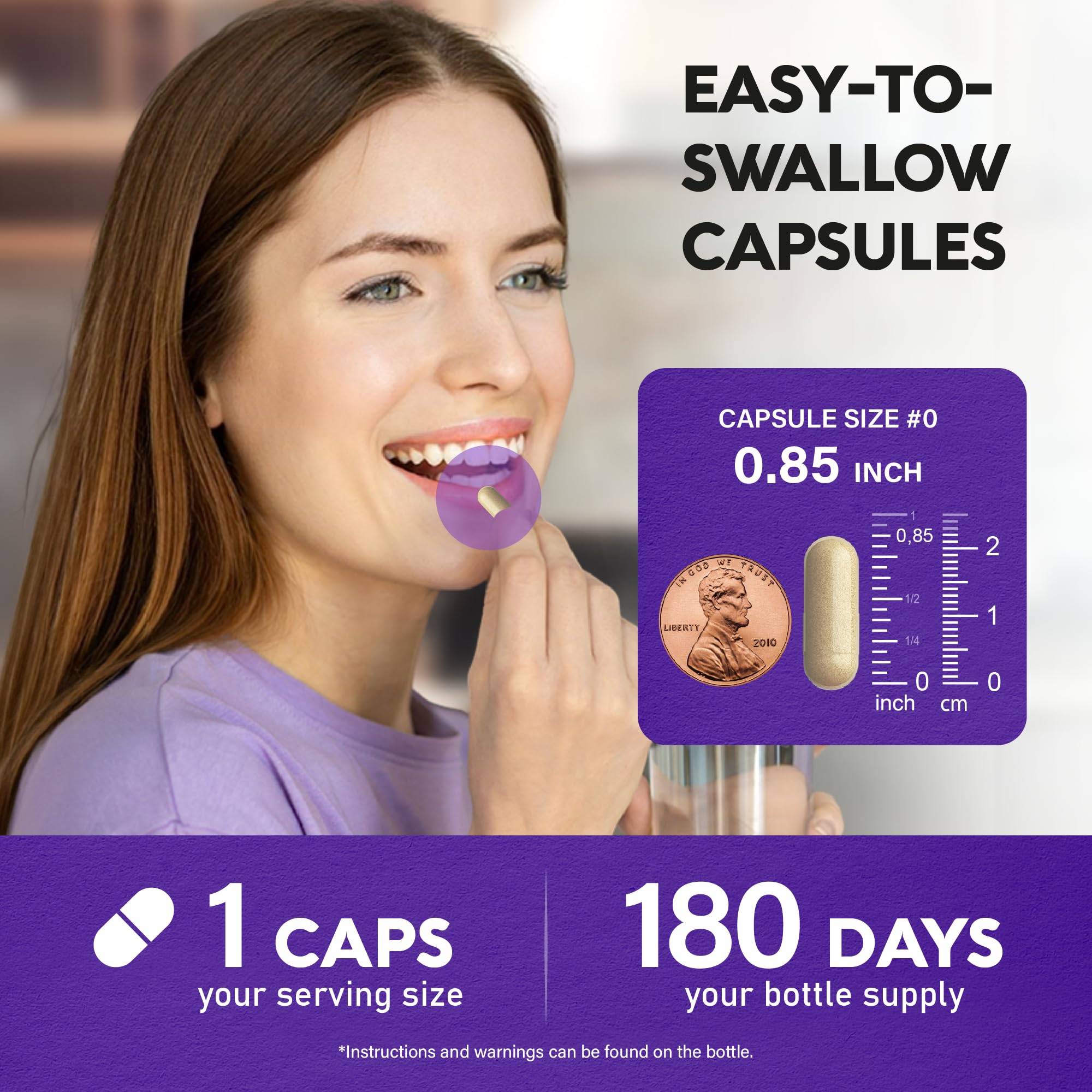 NUTRAHARMONY saffron capsules in hand for easy daily use